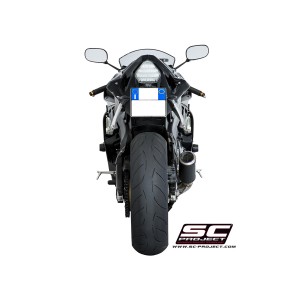 SC Project para YAMAHA YZF R6 (2006 - 2016) - Escape CR-T carbono, posición alta