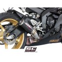 SC Project para YAMAHA YZF R6 (2006 - 2016) - Escape CR-T carbono, posición alta