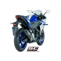 SC Project para YAMAHA YZF R3 (2015 - 2017) - Escape Oval carbono