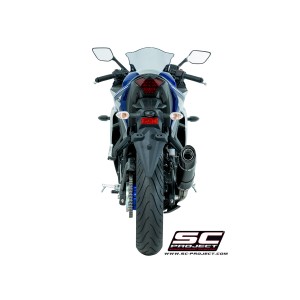 SC Project para YAMAHA YZF R3 (2015 - 2017) - Escape Oval carbono