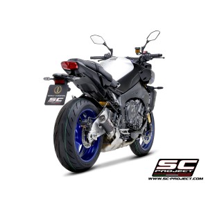 SC Project para YAMAHA MT-10 (2022 - 2024) - Escape CR-T carbono, con malla antipiedras