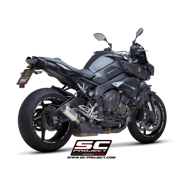SC Project para YAMAHA MT-10 (2016 - 2021) - Escape CR-T titanio, con malla antipiedras