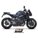 SC Project para YAMAHA MT-10 (2016 - 2021) - Escape CR-T titanio, con malla antipiedras