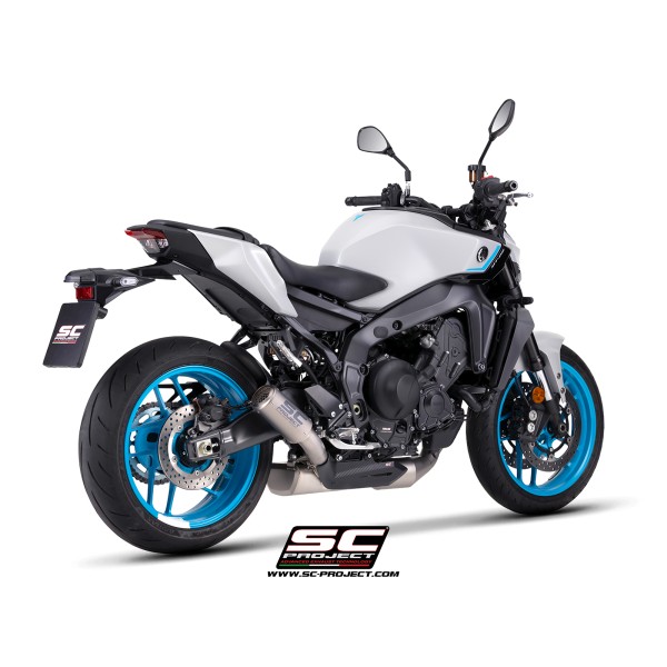 SC Project para YAMAHA MT-09 (2024 - 2026) - Línea de escape completa 3-1 acero inoxidable, con escape CR-T titanio , con malla 