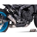 SC Project para YAMAHA MT-09 (2024 - 2026) - Línea de escape completa 3-1 acero inoxidable, con escape CR-T titanio , con malla 