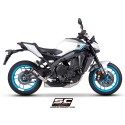 SC Project para YAMAHA MT-09 (2024 - 2026) - Línea de escape completa 3-1 acero inoxidable, con escape CR-T carbono , con malla 