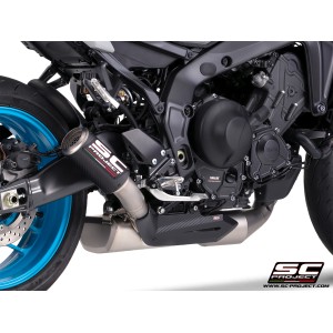 SC Project para YAMAHA MT-09 (2024 - 2026) - Línea de escape completa 3-1 acero inoxidable, con escape CR-T carbono , con malla 