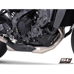 SC Project para YAMAHA MT-09 (2024 - 2026) - Línea de escape completa 3-1 acero inoxidable, con escape CR-T carbono , con malla 