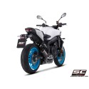 SC Project para YAMAHA MT-09 (2024 - 2026) - Línea de escape completa 3-1 acero inoxidable, negro mate, con escape CR-T carbono 