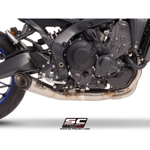 SC Project para YAMAHA MT-09 (2024 - 2026) - Línea de escape completa 3-1 acero inoxidable, con escape S1 acero inoxidable