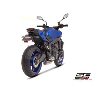 SC Project para YAMAHA MT-09 (2024 - 2026) - Línea de escape completa 3-1 acero inoxidable, con escape CR-T carbono