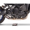 SC Project para YAMAHA MT-09 (2024 - 2026) - Línea de escape completa 3-1 acero inoxidable, con escape CR-T carbono