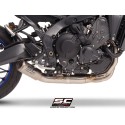 SC Project para YAMAHA MT-09 (2024 - 2026) - Línea de escape completa 3-1 acero inoxidable, con escape CR-T titanio