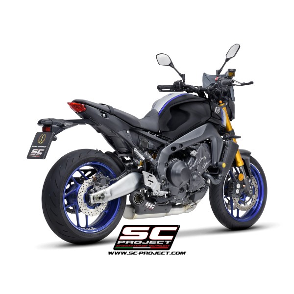 SC Project para YAMAHA MT-09 (2021 - 2023) - Línea de escape completa 3-1 acero inoxidable, con escape STR-1