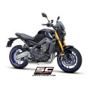 SC Project para YAMAHA MT-09 (2021 - 2023) - Línea de escape completa 3-1 acero inoxidable, con escape STR-1