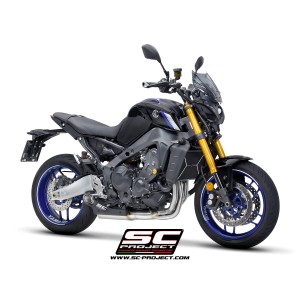 SC Project para YAMAHA MT-09 (2021 - 2023) - Línea de escape completa 3-1 acero inoxidable, con escape STR-1