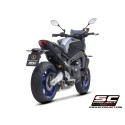 SC Project para YAMAHA MT-09 (2021 - 2023) - Línea de escape completa 3-1 acero inoxidable, con escape STR-1