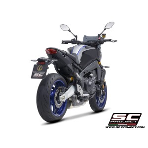 SC Project para YAMAHA MT-09 (2021 - 2023) - Línea de escape completa 3-1 acero inoxidable, con escape STR-1