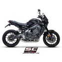 SC Project para YAMAHA MT-09 (2021 - 2023) - Línea de escape completa 3-1 acero inoxidable, con escape S1 acero inoxidable