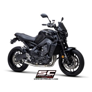 SC Project para YAMAHA MT-09 (2021 - 2023) - Línea de escape completa 3-1 acero inoxidable, con escape S1 acero inoxidable