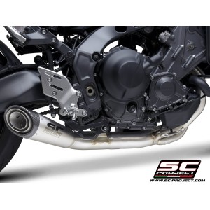 SC Project para YAMAHA MT-09 (2021 - 2023) - Línea de escape completa 3-1 acero inoxidable, con escape S1 acero inoxidable