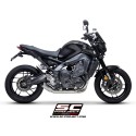 SC Project para YAMAHA MT-09 (2021 - 2023) - Línea de escape completa 3-1 acero inoxidable, con escape CR-T carbono