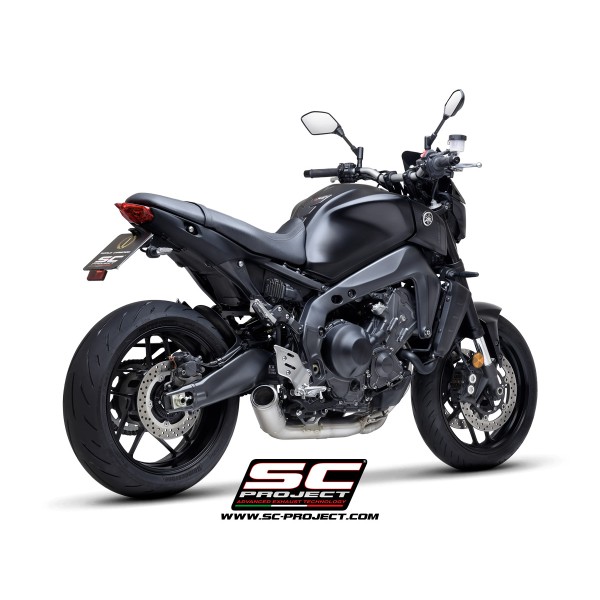 SC Project para YAMAHA MT-09 (2021 - 2023) - Línea de escape completa 3-1 acero inoxidable, con escape CR-T titanio