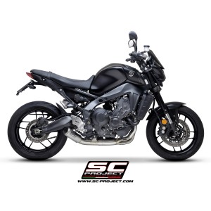 SC Project para YAMAHA MT-09 (2021 - 2023) - Línea de escape completa 3-1 acero inoxidable, con escape CR-T titanio
