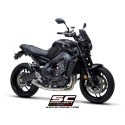 SC Project para YAMAHA MT-09 (2021 - 2023) - Línea de escape completa 3-1 acero inoxidable, con escape CR-T titanio