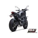 SC Project para YAMAHA MT-09 (2021 - 2023) - Línea de escape completa 3-1 acero inoxidable, con escape CR-T titanio