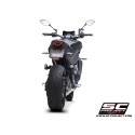 SC Project para YAMAHA MT-09 (2021 - 2023) - Línea de escape completa 3-1 acero inoxidable, con escape CR-T titanio