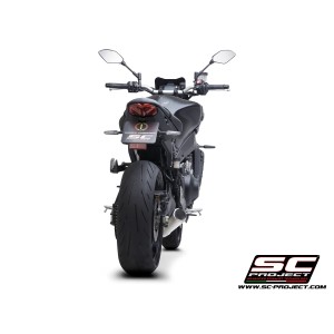 SC Project para YAMAHA MT-09 (2021 - 2023) - Línea de escape completa 3-1 acero inoxidable, con escape CR-T titanio