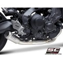 SC Project para YAMAHA MT-09 (2021 - 2023) - Línea de escape completa 3-1 acero inoxidable, con escape CR-T titanio