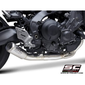 SC Project para YAMAHA MT-09 (2021 - 2023) - Línea de escape completa 3-1 acero inoxidable, con escape CR-T titanio