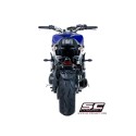 SC Project para YAMAHA MT-09 (2017 - 2020) - Línea de escape completa 3-1 acero inoxidable, con escape S1 titanio