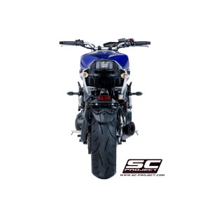 SC Project para YAMAHA MT-09 (2017 - 2020) - Línea de escape completa 3-1 acero inoxidable, con escape S1 titanio