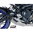 SC Project para YAMAHA MT-09 (2017 - 2020) - Línea de escape completa 3-1 acero inoxidable, con escape S1 titanio