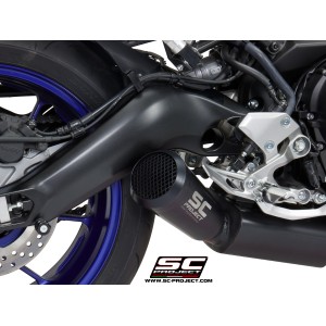 SC Project para YAMAHA MT-09 (2017 - 2020) - Línea de escape completa 3-1 acero inoxidable, con escape Conico 70s acero inoxidab
