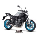 SC Project para YAMAHA MT-07 (2025 - 2026) - Línea de escape completa 2-1 acero inoxidable, con escape CR-T carbono