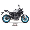 SC Project para YAMAHA MT-07 (2025 - 2026) - Línea de escape completa 2-1 acero inoxidable, con escape S1 acero inoxidable