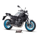 SC Project para YAMAHA MT-07 (2025 - 2026) - Línea de escape completa 2-1 acero inoxidable, con escape S1 acero inoxidable