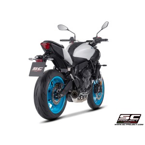 SC Project para YAMAHA MT-07 (2025 - 2026) - Línea de escape completa 2-1 acero inoxidable, con escape S1 acero inoxidable