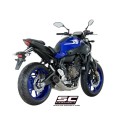 SC Project para YAMAHA MT-07 (2017 - 2020) - Línea de escape completa 2-1 acero inoxidable, con escape S1 titanio