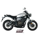 SC Project para YAMAHA MT-07 (2017 - 2020) - Línea de escape completa 2-1 acero inoxidable, con escape S1 titanio, negro mate
