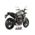 SC Project para YAMAHA MT-07 (2017 - 2020) - Línea de escape completa 2-1 acero inoxidable, con escape Conico 70s acero inoxidab