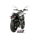 SC Project para YAMAHA MT-07 (2017 - 2020) - Línea de escape completa 2-1 acero inoxidable, con escape Conico 70s acero inoxidab