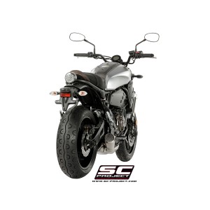 SC Project para YAMAHA MT-07 (2017 - 2020) - Línea de escape completa 2-1 acero inoxidable, con escape Conico 70s acero inoxidab