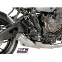 SC Project para YAMAHA MT-07 (2017 - 2020) - Línea de escape completa 2-1 acero inoxidable, con escape Conico 70s acero inoxidab
