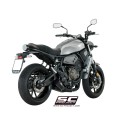 SC Project para YAMAHA MT-07 (2017 - 2020) - Línea de escape completa 2-1 acero inoxidable, con escape Conico 70s acero inoxidab