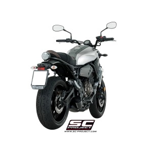 SC Project para YAMAHA MT-07 (2017 - 2020) - Línea de escape completa 2-1 acero inoxidable, con escape Conico 70s acero inoxidab
